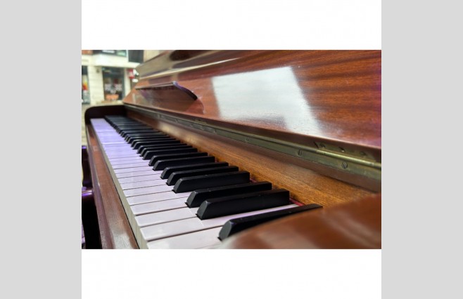 Stahl Polished Mahogany Upright Piano, Used Sold As Seen Bargain - Image 4